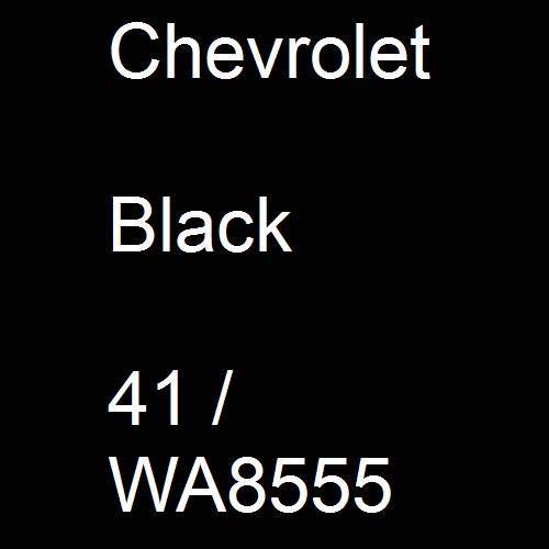 Chevrolet, Black, 41 / WA8555.